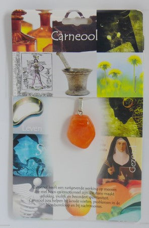 Steengoed Hanger gezondheidssteen carneool 1 Stuks