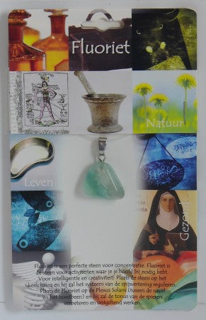 Steengoed Hanger gezondheidssteen fluoriet 1 Stuks