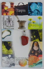 Steengoed Hanger gezondheidssteen jaspis rood 1 Stuks