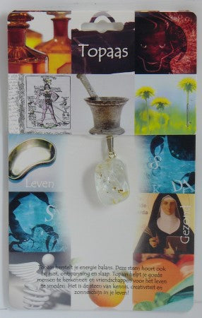 Steengoed Hanger gezondheidssteen topaas 1 Stuks