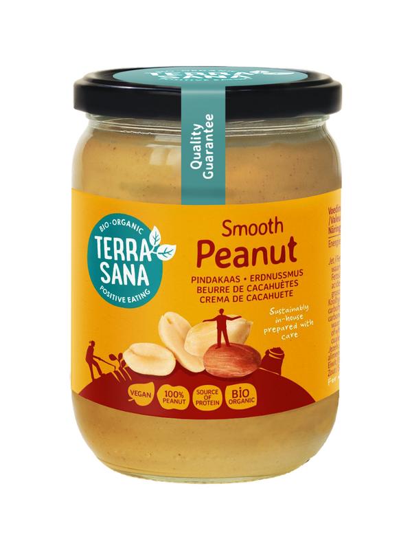 TerraSana Pindakaas fijn zonder zout bio 500 Gram