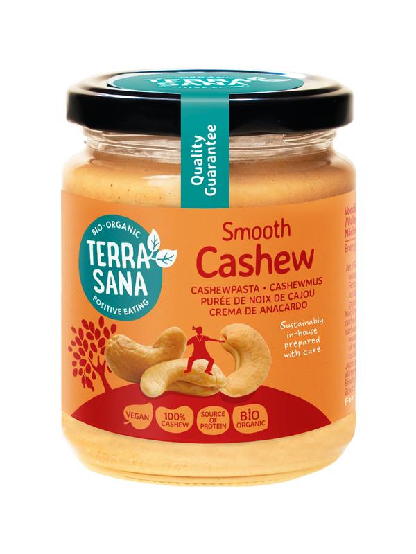 TerraSana Cashewnotenpasta zonder zout bio 250.00 Gram