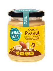 TerraSana Pindakaas crunchy zonder zout bio 250.00 Gram