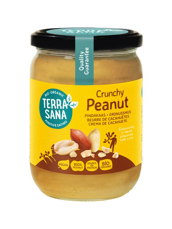 TerraSana Pindakaas crunchy bio 500.00 Gram