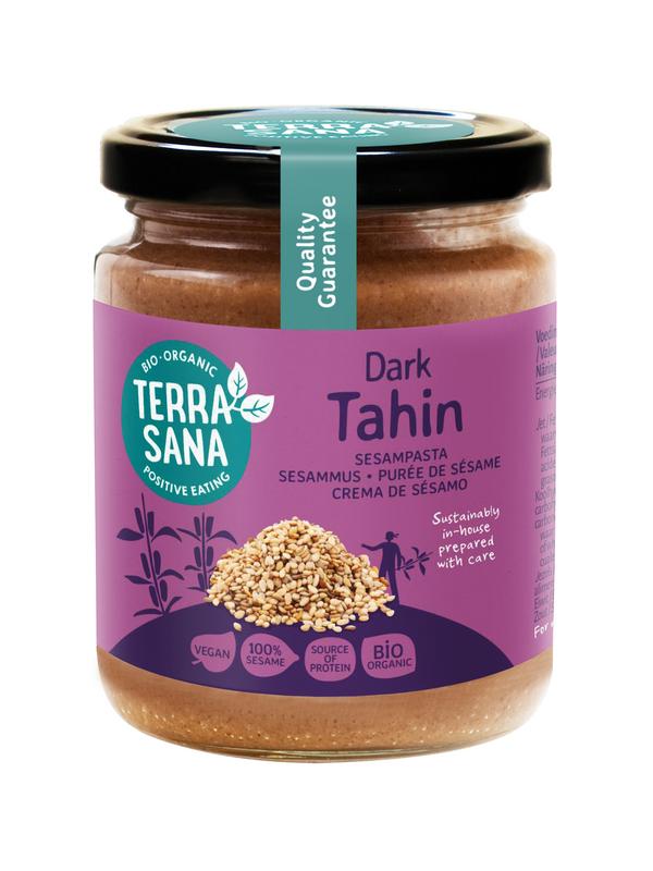 TerraSana Tahin bruin sesampasta zonder zout bio 250.00 Gram