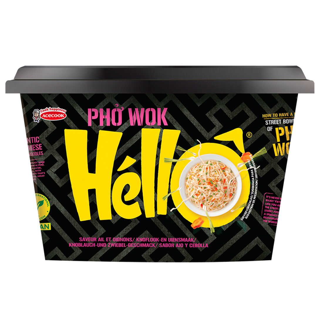 Hello Pho Instant pho wok knoflook en ui glutenvrij 76 Gram