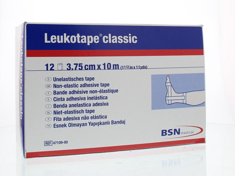 Leukotape Classic 10m x 3.75cm wit 47109 12.00 Stuks