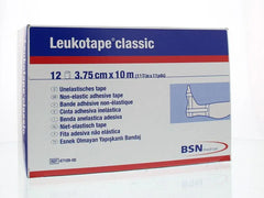 Leukotape Classic 10m x 3.75cm wit 47109 12 Stuks