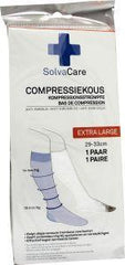 Solvacare Compressiekous wit XL 29 - 33 cm 1 Paar
