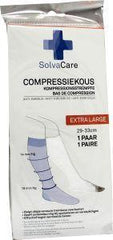 Solvacare Compressiekous wit XL 29 - 33 cm 1 Paar