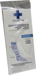 Solvacare Compressiekous wit M 23 - 26 cm 1 Paar