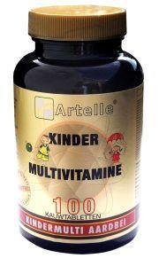 Artelle Kindermulti aardbei 100 Kauwtabletten
