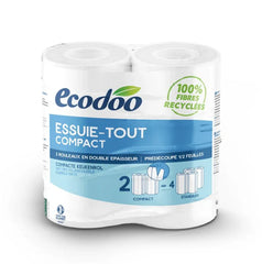 Ecodoo Keukenrol compact ecologisch bio 2 Stuks