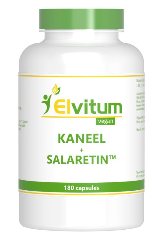 Elvitum Kaneel met salaretin 180.00 Vegetarische capsules