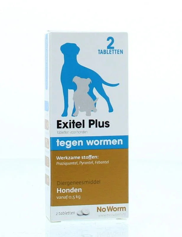 Exil No worm hond small 2 Tabletten