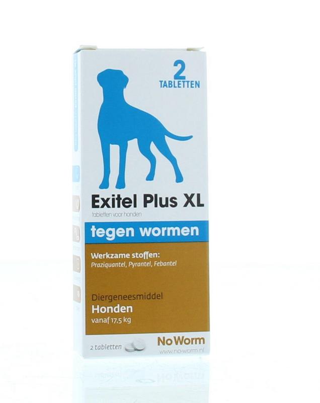 Exil No worm hond large 2 Tabletten