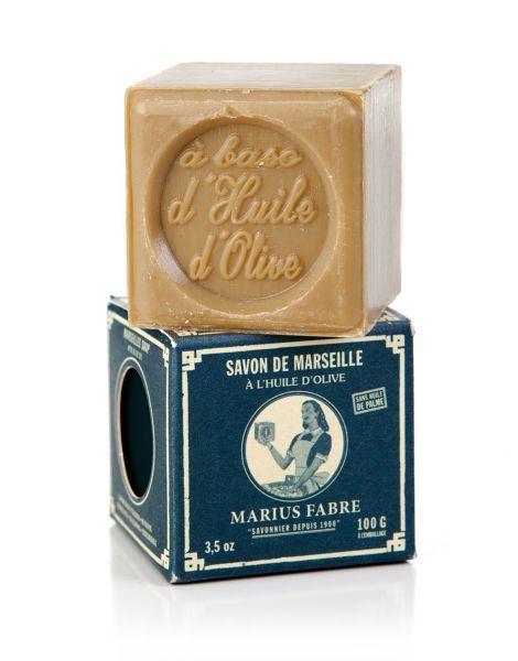 Marius Fabre Savon marseille zeep in doos olijf 100 Gram
