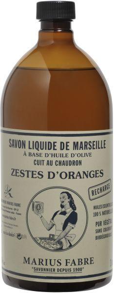 Marius Fabre Nature Marseille zeep sinaasschil navul 1.00 Liter