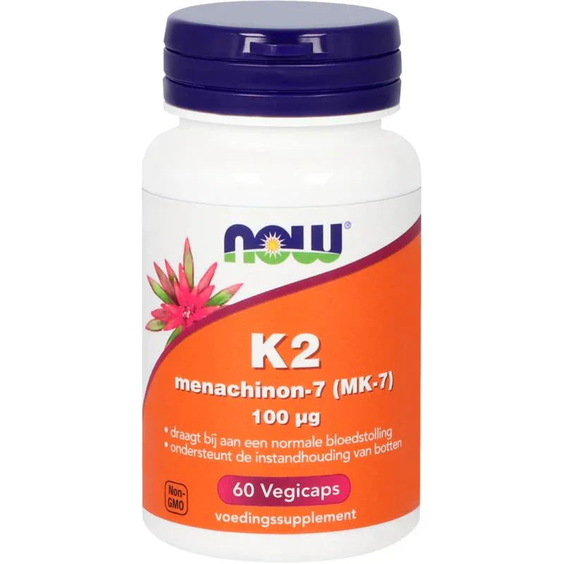 NOW K2 Menachinon-7 (MK-7) 100mcg 60.00 Vegetarische capsules