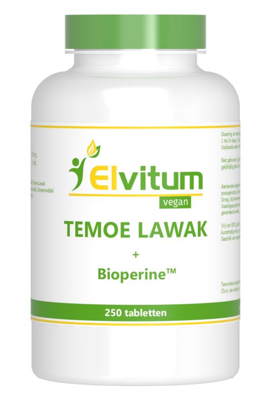 Elvitaal/Elvitum Temoe lawak geelwortel 250 Tabletten