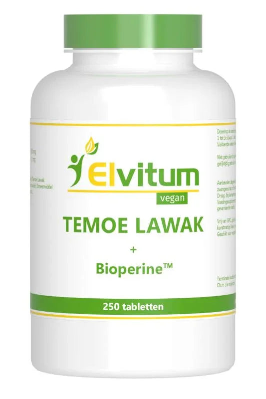 Elvitaal/Elvitum Temoe lawak geelwortel 250 Tabletten