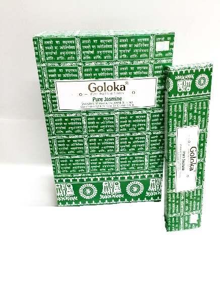 Goloka Wierookstokjes pure jasmin 15.00 Gram