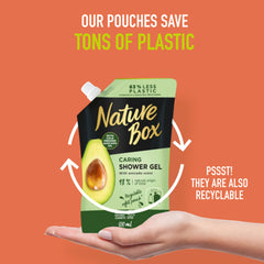 Nature Box Showergel avocado navul 500 Milliliter