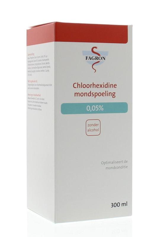 Fagron Chloorhexidine mondspoeling 0.05% 300 Milliliter