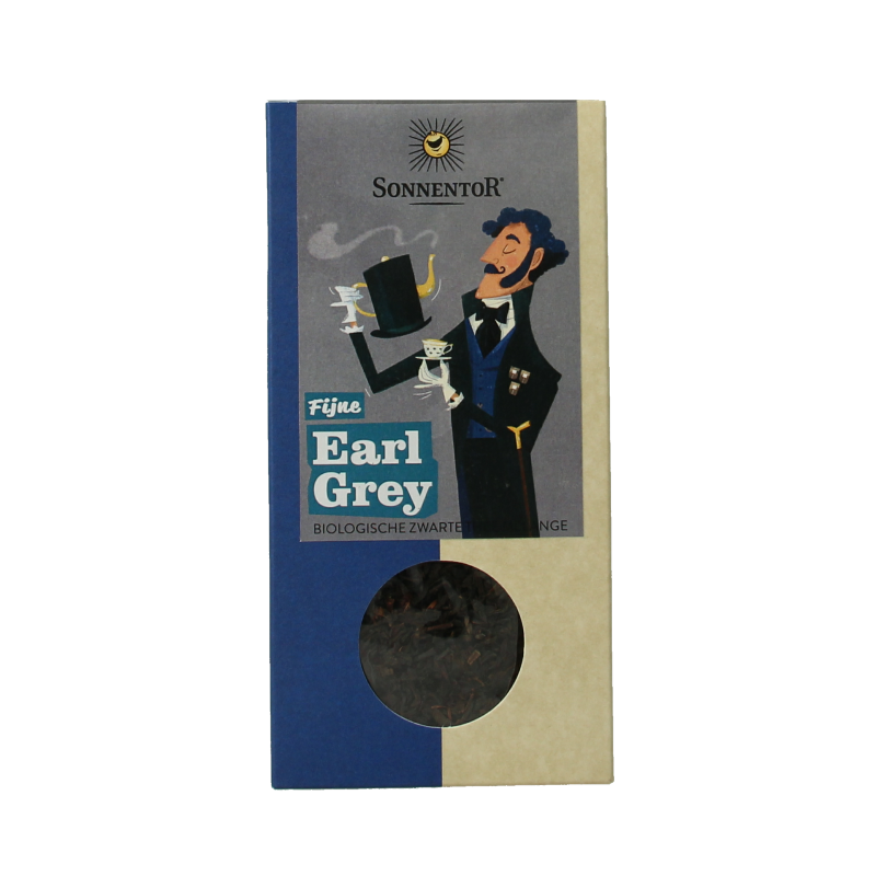 Sonnentor Earl grey zwarte thee los bio 90 Gram