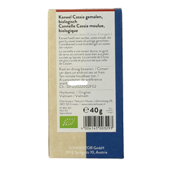 Sonnentor Kaneel Cassia gemalen bio 40 Gram
