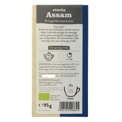 Sonnentor Engelse zwarte thee sterke assam los bio 95 Gram