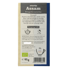 Sonnentor Engelse zwarte thee sterke assam los bio 95.00 Gram