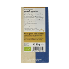 Sonnentor Peper zwart gemalen bio 50 Gram