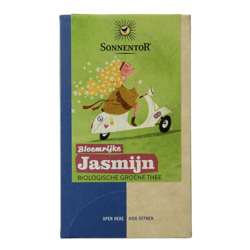 Sonnentor Jasmijn groene thee bio 18.00 Zakjes