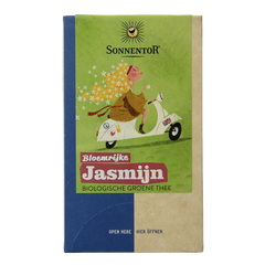 Sonnentor Jasmijn groene thee bio 18 Zakjes