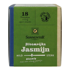 Sonnentor Jasmijn groene thee bio 18 Zakjes