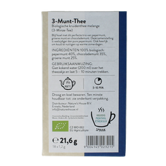 Sonnentor 3 Munt-thee bio 18 Zakjes