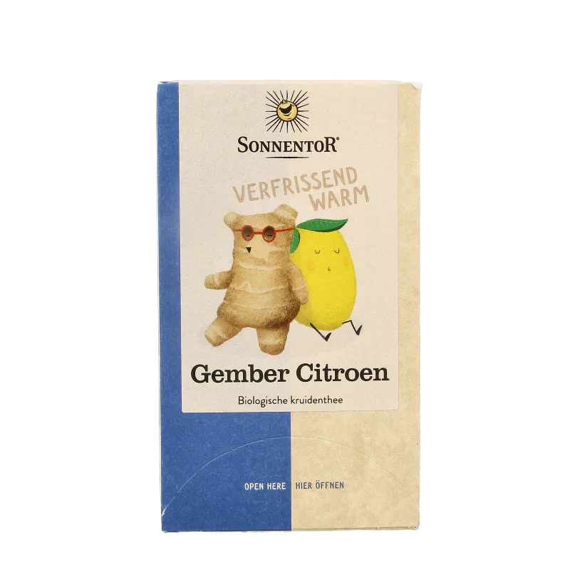 Sonnentor Gember citroen thee bio 18 Zakjes