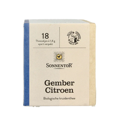 Sonnentor Gember citroen thee bio 18 Zakjes