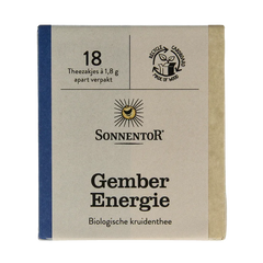 Sonnentor Gember energie thee bio 18 Zakjes