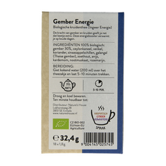 Sonnentor Gember energie thee bio 18 Zakjes