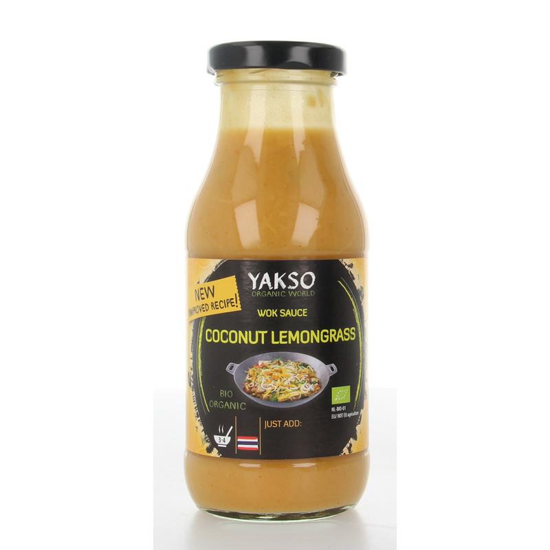 Yakso Woksaus kokos citroengras bio 240.00 Milliliter
