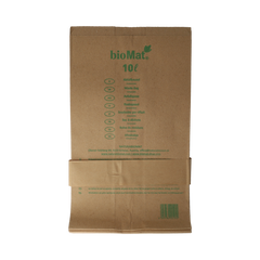 Biomat Wastebag compostable papier 10 liter 50.00 Stuks