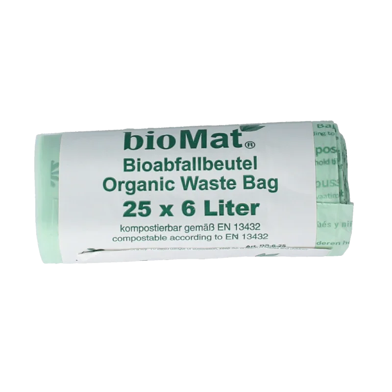 Biomat Wastebag compost 6 liter 25 Stuks
