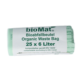 Biomat Wastebag compost 6 liter 25 Stuks