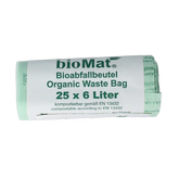 Biomat Wastebag compost 6 liter 25 Stuks
