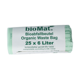 Biomat Wastebag compost 6 liter 25.00 Stuks