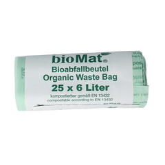 Biomat Wastebag compost 6 liter 25 Stuks