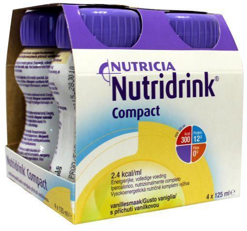 Nutridrink Compact vanille 125ml 4 Stuks