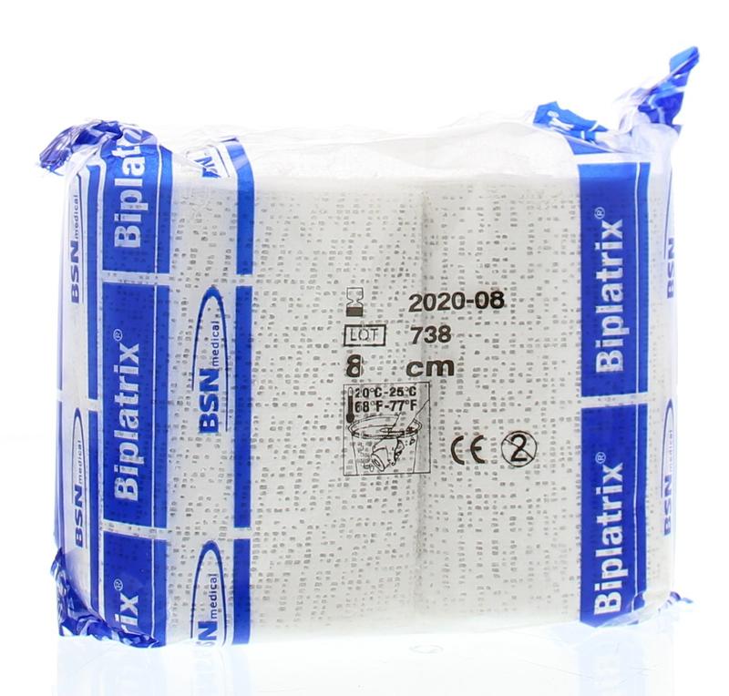Diversen Biplactrix gipsverband 3m x 8cm 2.00 Stuks
